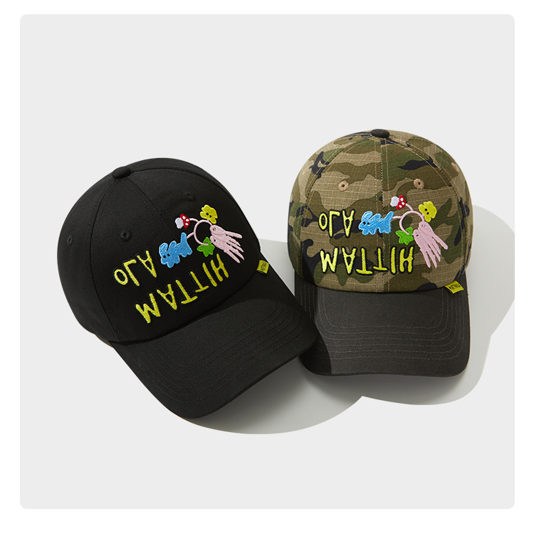 custom multi color embroidery sun protection baseball cap
