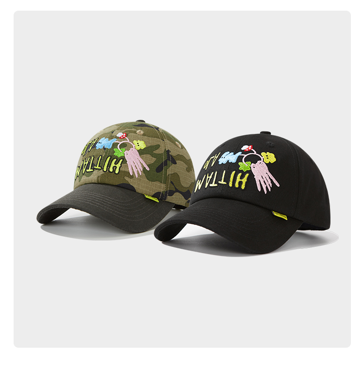 custom multi color embroidery sun protection baseball cap