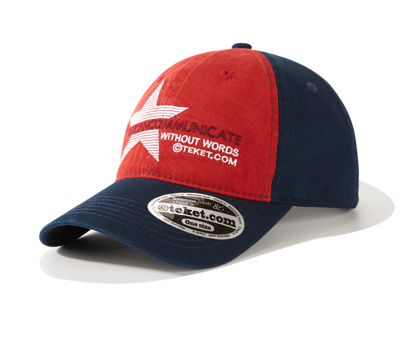 custom star color contrast embroidered baseball cap