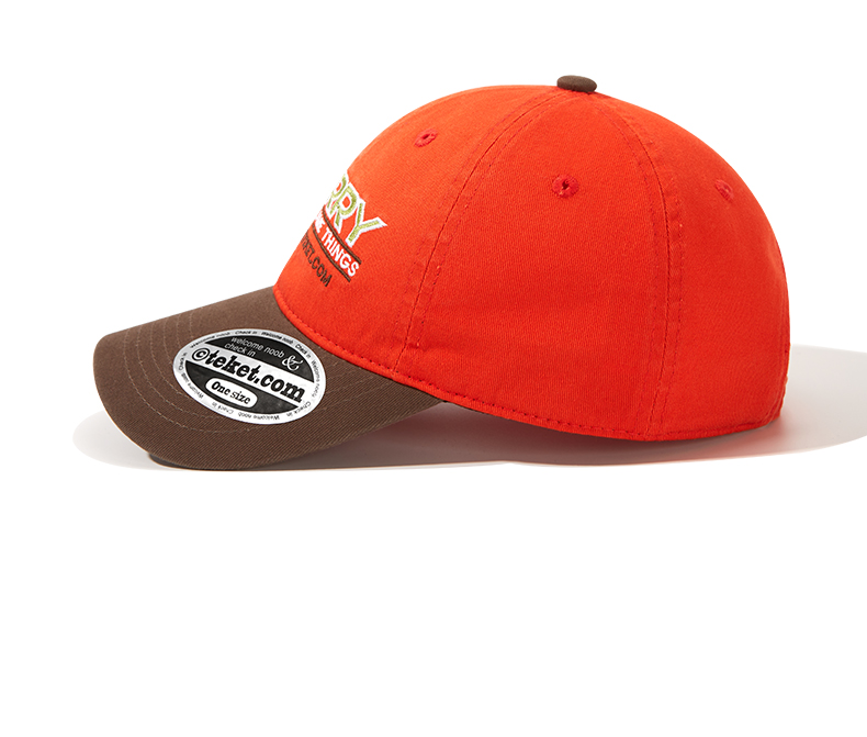 custom color contrast embroidered baseball cap