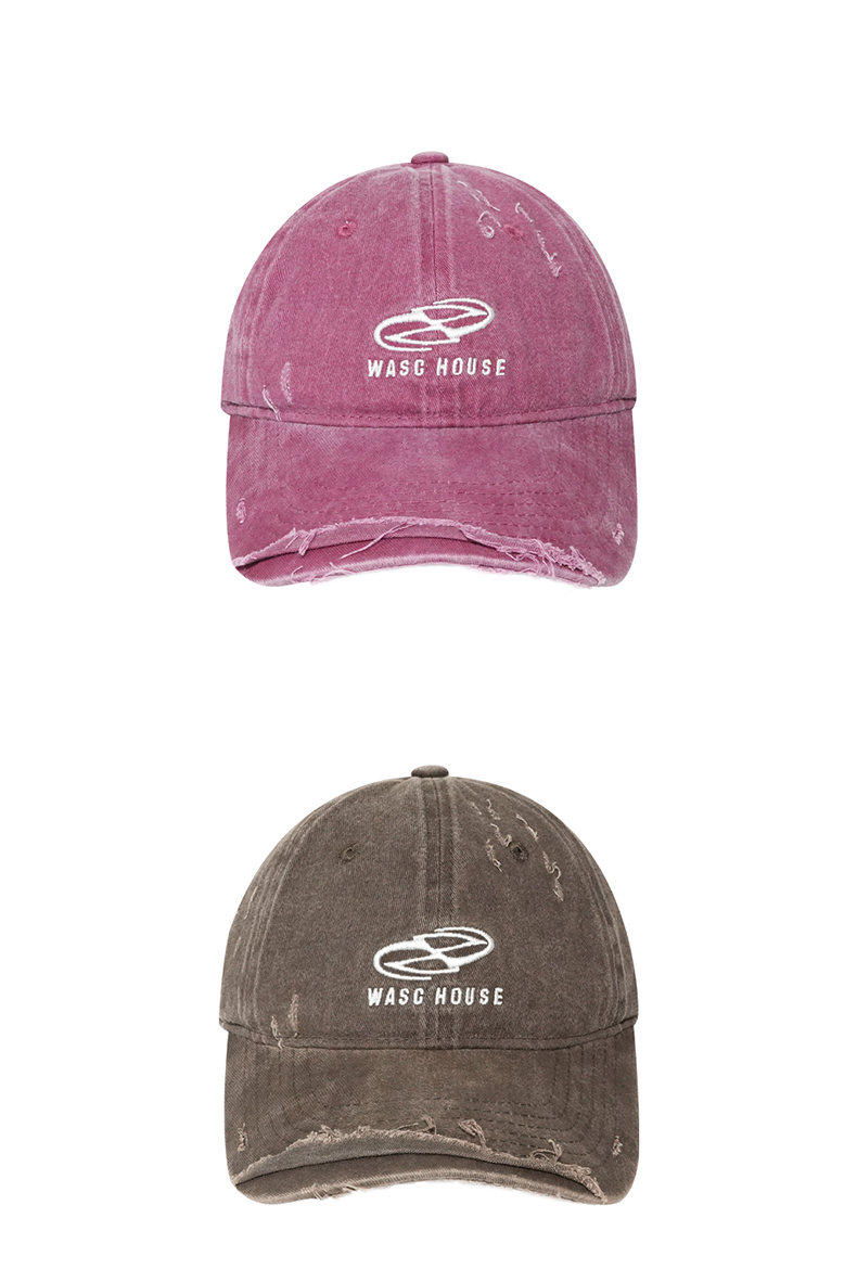 custom frayed & ripped embroidered baseball cap