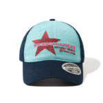custom star color contrast embroidered baseball cap