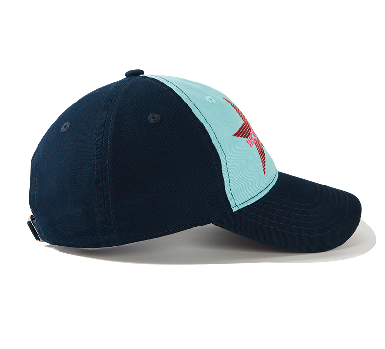 custom star color contrast embroidered baseball cap