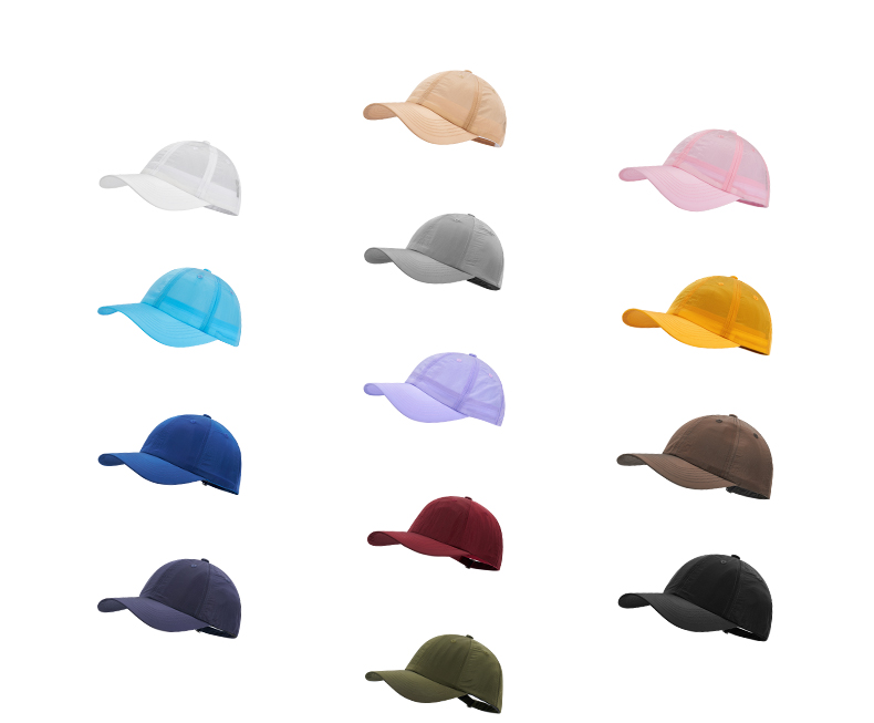 custom solid color minimalist quick dry waterproof uv protection baseball cap