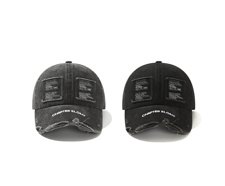 custom vintage frayed ripped distressed patched baseball cap