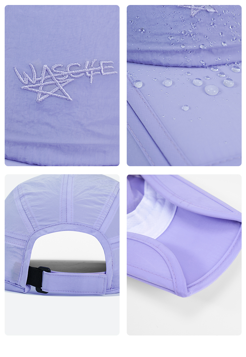 custom embroidered quick dry waterproof uv protection foldable baseball cap
