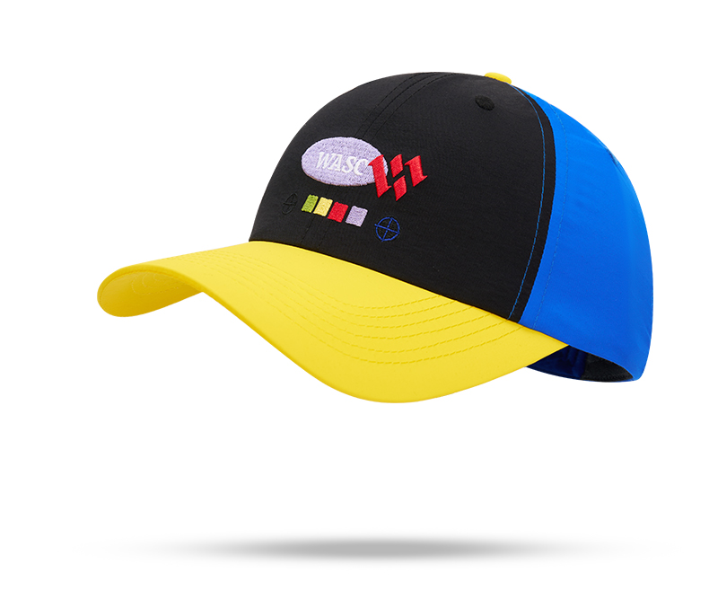 custom color contrast spliced brim baseball cap