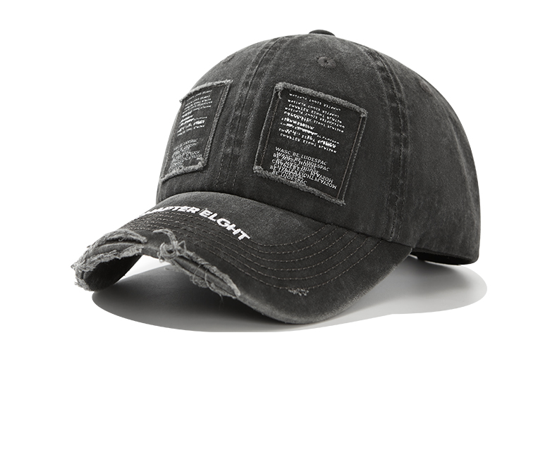 custom vintage frayed ripped distressed patched baseball cap