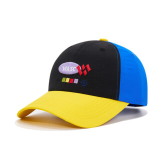 custom color contrast spliced brim baseball cap