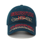 custom red yellow color contrast embroidery sun protection baseball cap