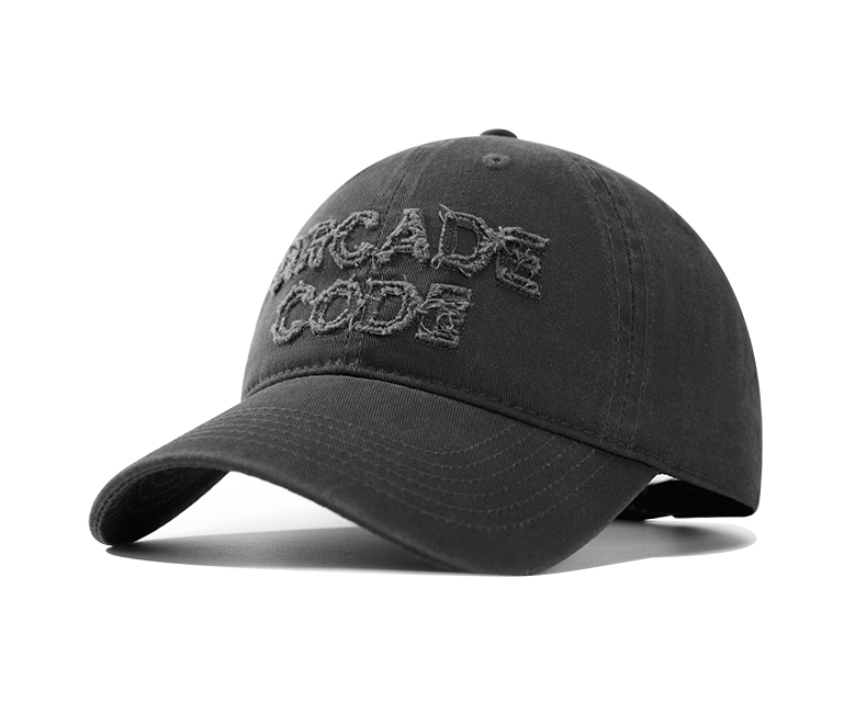 custom frayed distressed embroidered baseball cap