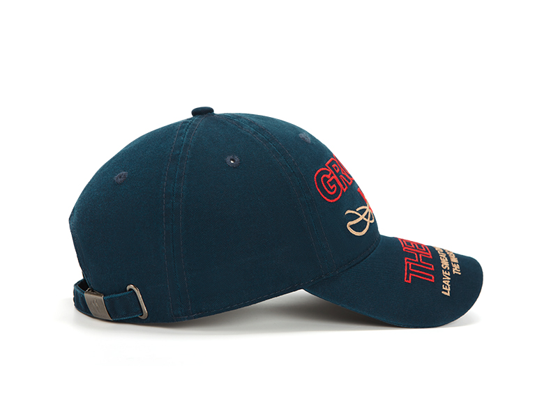 custom red yellow color contrast embroidery sun protection baseball cap