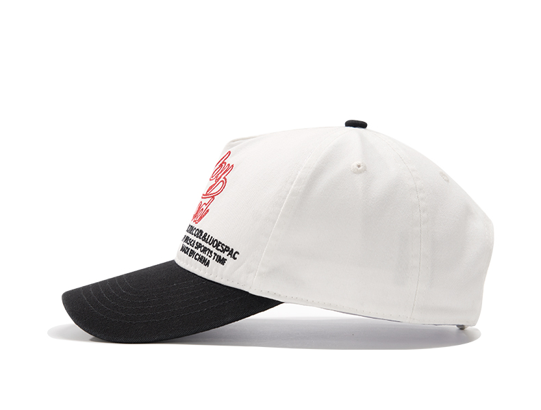 custom color block letter embroidery baseball cap