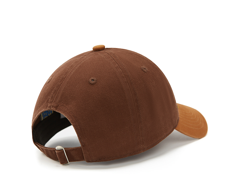 custom color contrast letter embroidery baseball cap with color block brim