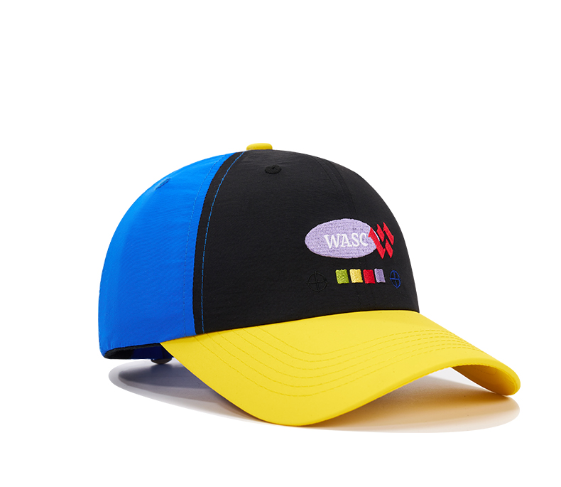 custom color contrast spliced brim baseball cap