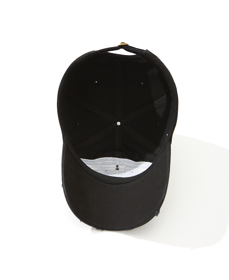 custom bullseye design ripped frayed distressed baseball cap