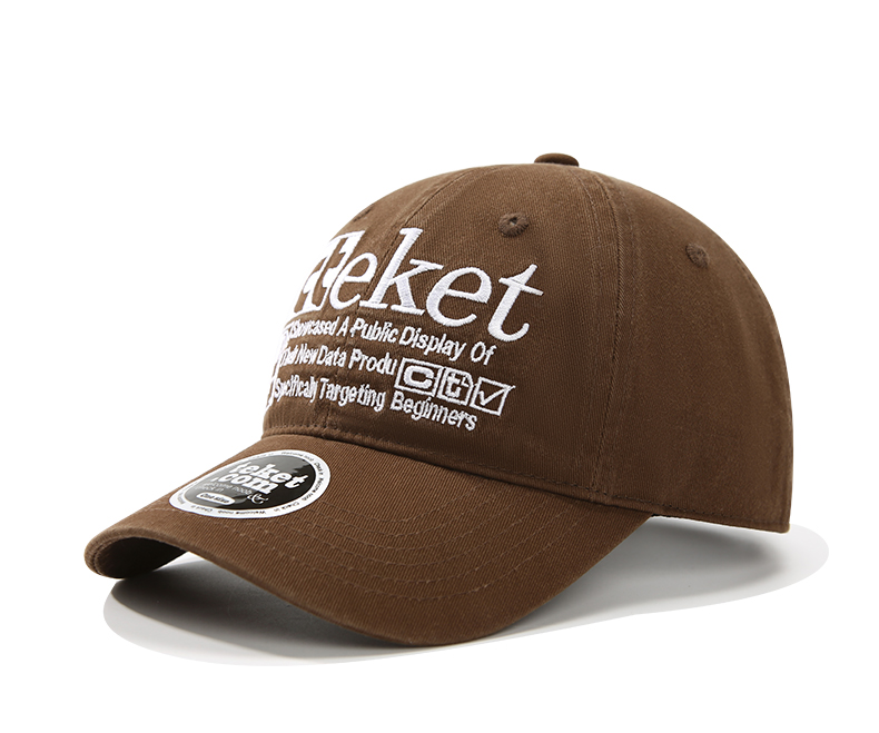 custom color contrast letter embroidery baseball cap