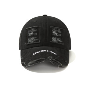 custom vintage frayed ripped distressed patched baseball cap