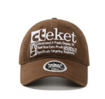 custom color contrast letter embroidery baseball cap