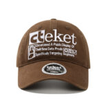 custom color contrast letter embroidery baseball cap