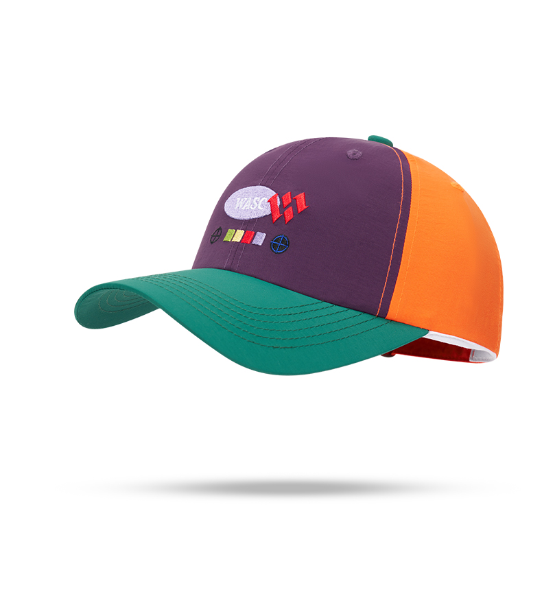 custom color contrast spliced brim baseball cap