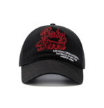custom color block letter embroidery baseball cap
