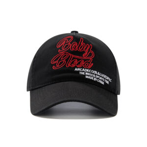 custom color block letter embroidery baseball cap