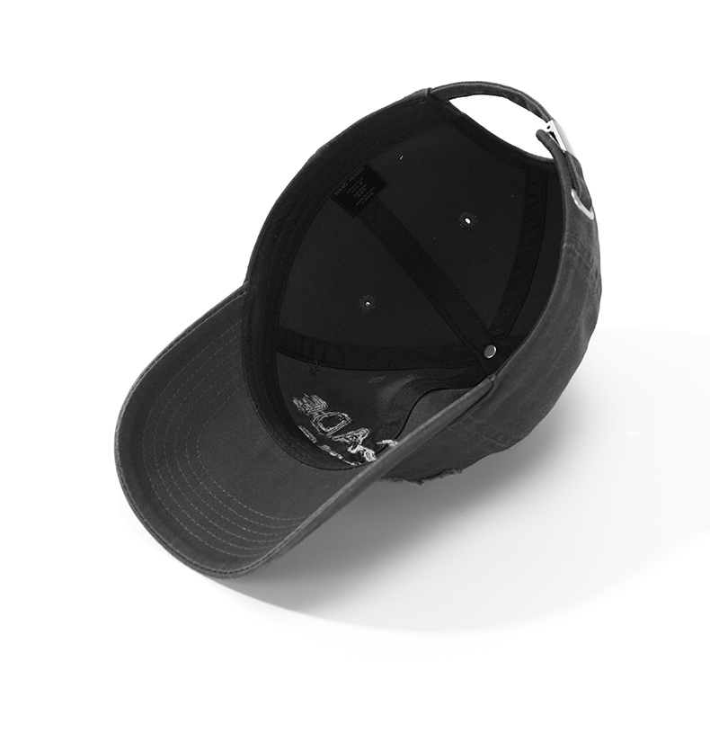 custom frayed distressed embroidered baseball cap