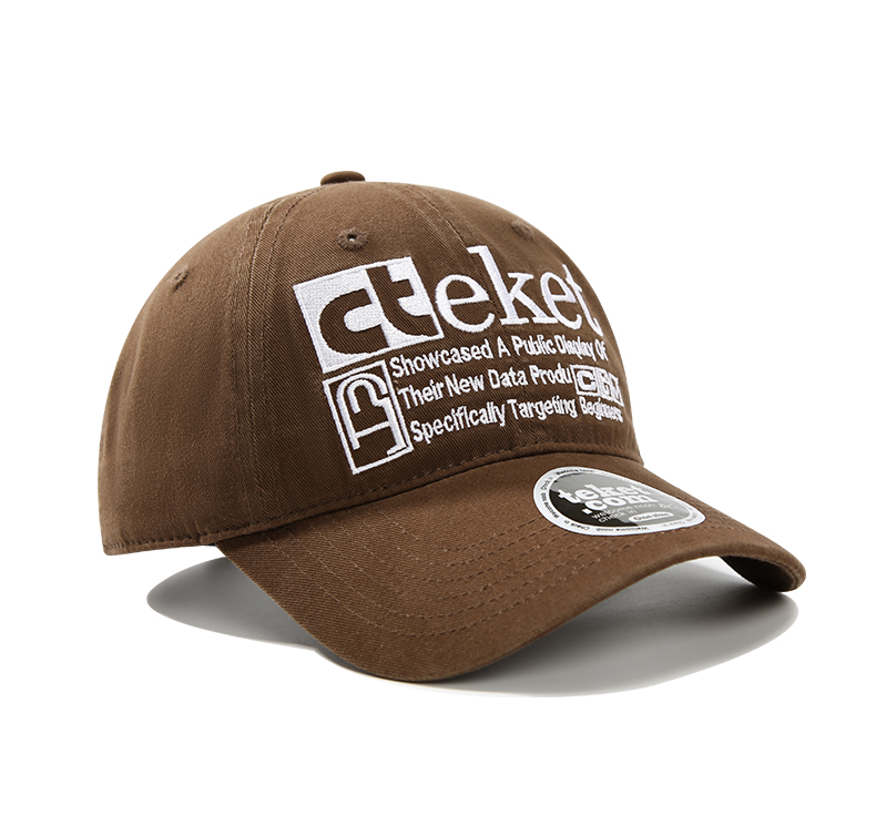 custom color contrast letter embroidery baseball cap