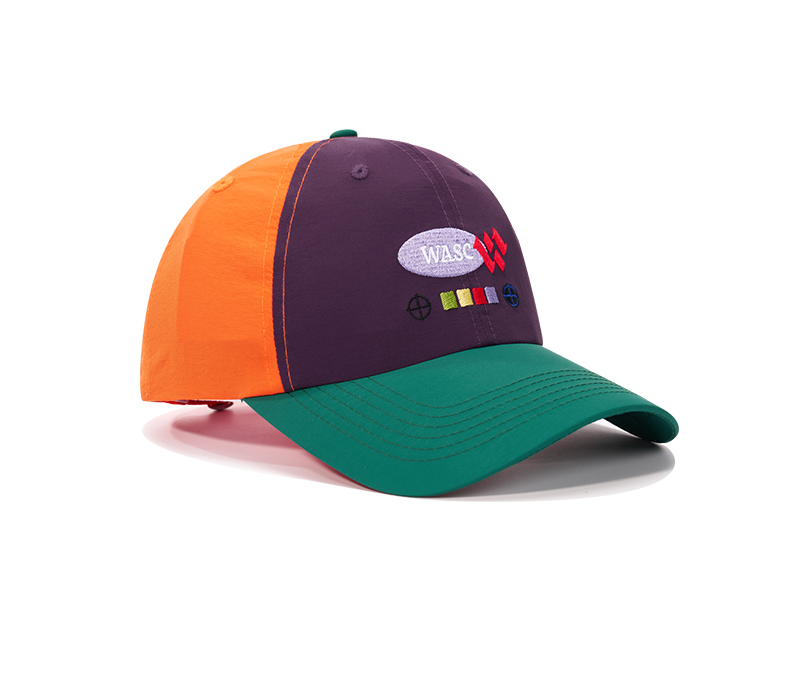 custom color contrast spliced brim baseball cap
