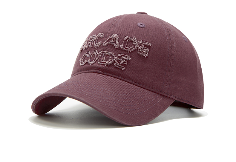 custom frayed distressed embroidered baseball cap