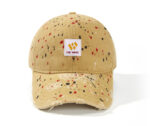 custom ink splatter ripped frayed distressed baseball cap
