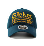 custom color contrast letter embroidery baseball cap