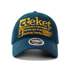 custom color contrast letter embroidery baseball cap