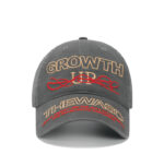 custom red yellow color contrast embroidery sun protection baseball cap