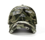 custom ripped frayed distressed embroidered baseball cap