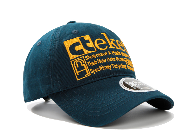custom color contrast letter embroidery baseball cap