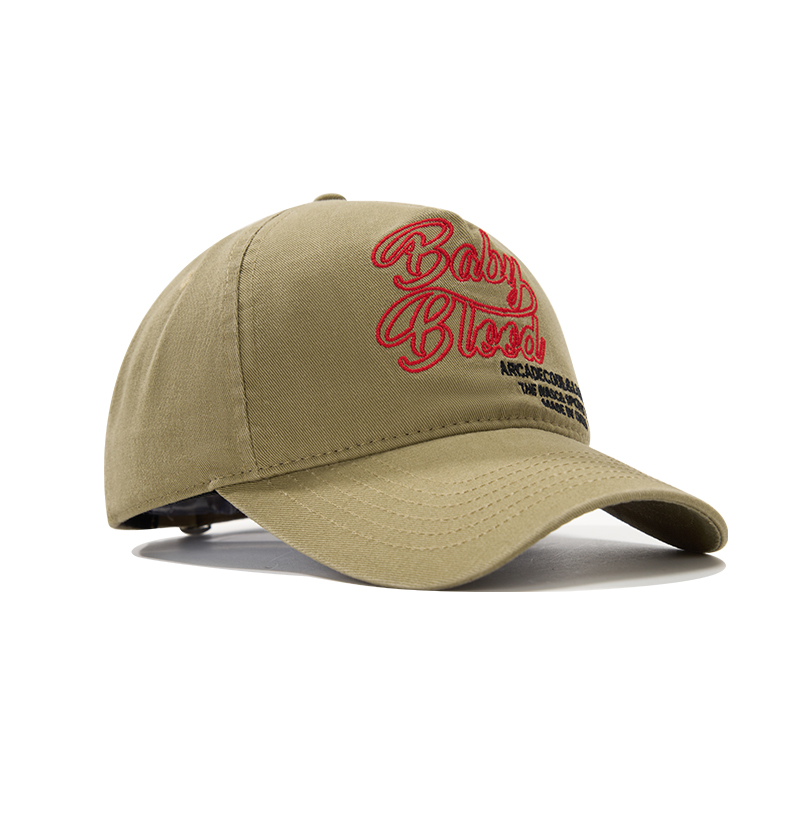 custom color block letter embroidery baseball cap