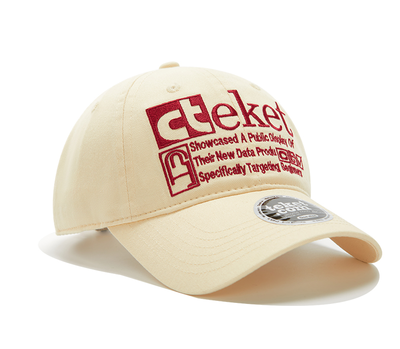custom color contrast letter embroidery baseball cap
