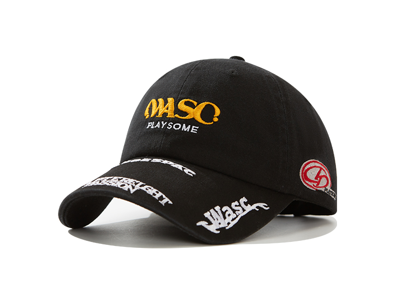 custom multi logo embroidery sun protection baseball cap