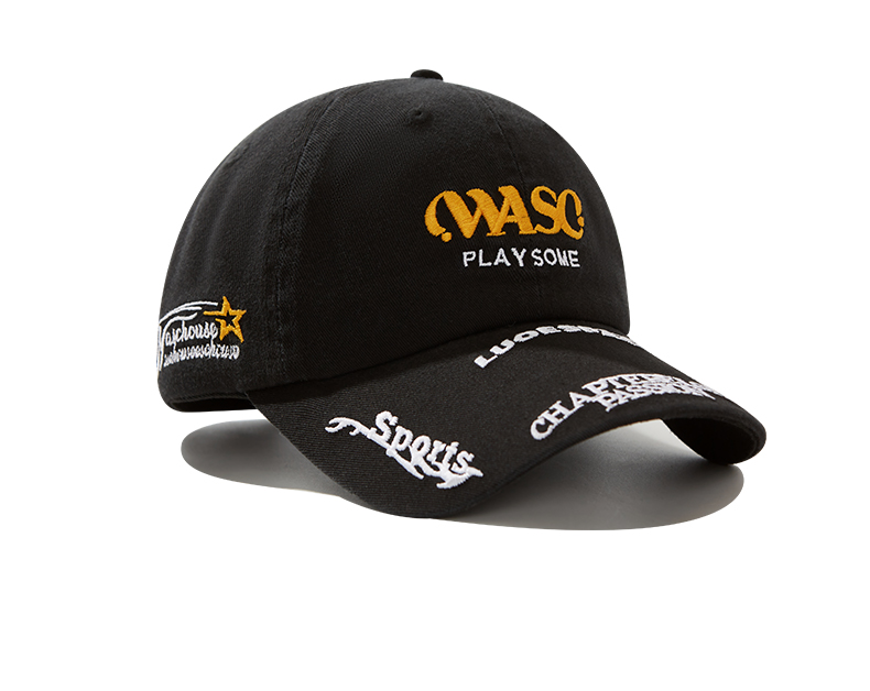 custom multi logo embroidery sun protection baseball cap