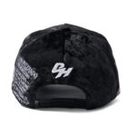 custom black velvet rhinestone embroidered baseball cap
