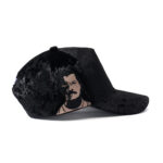 custom black velvet rhinestone embroidered baseball cap