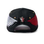 custom rhinestone wing embroidered baseball cap