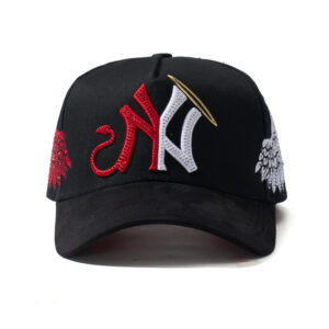 custom rhinestone wing embroidered baseball cap