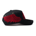custom rhinestone wing embroidered baseball cap
